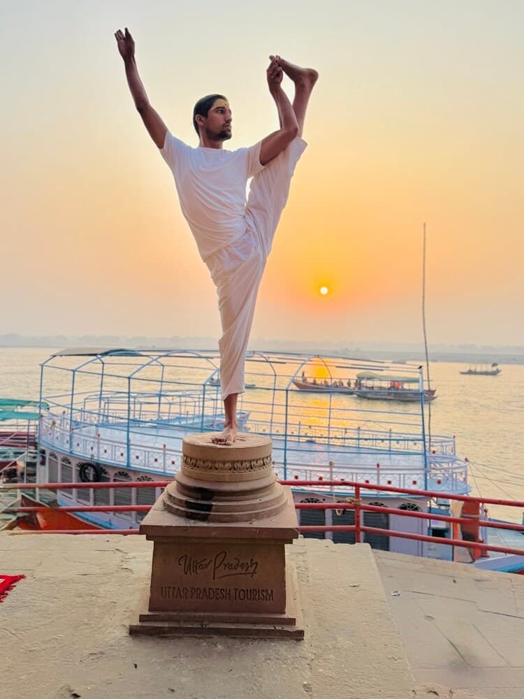 Yoga at Varanasi Ghats